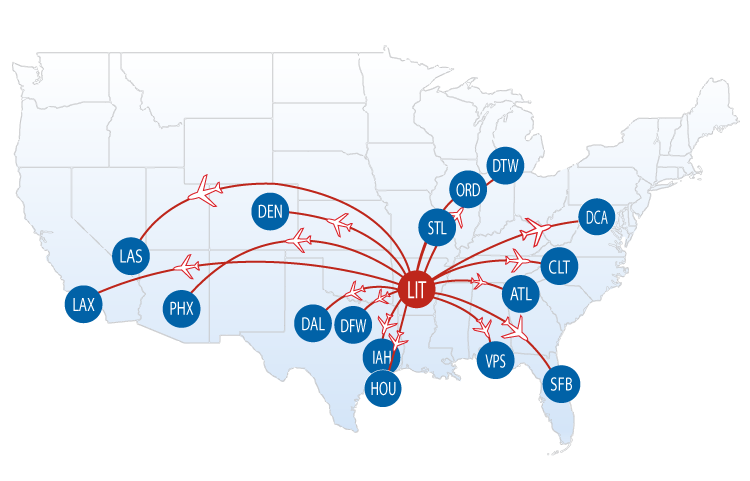 southwest airlines direct flight map