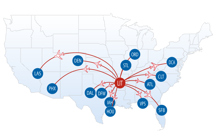southwest airlines map of us